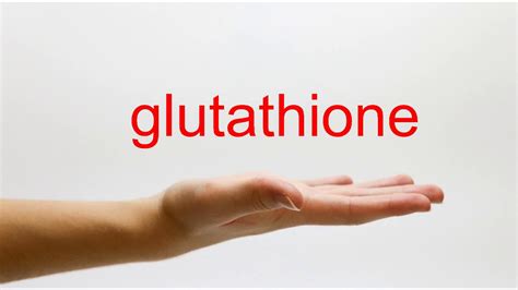 How to pronounce glutathione in English.